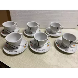 6 TASSES CHOCOLAT FOLLIET  COLLECTION 2017  3 MOTIFS