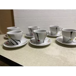 6 TASSES CHOCOLAT FOLLIET  COLLECTION 2017  3 MOTIFS