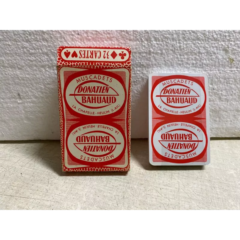 1 JEU DE 32 CARTES MUSCADETS DONATIEN BAHUAUD LA CHAPELLE - HEULIN 1 JEU DE 32 CARTES MUSCADETS DONATIEN BAHUAUD LA CHAPELLE - HEULIN