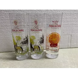 3 VERRES  PERE  MAGLOIRE  22CL HT 5.20CM