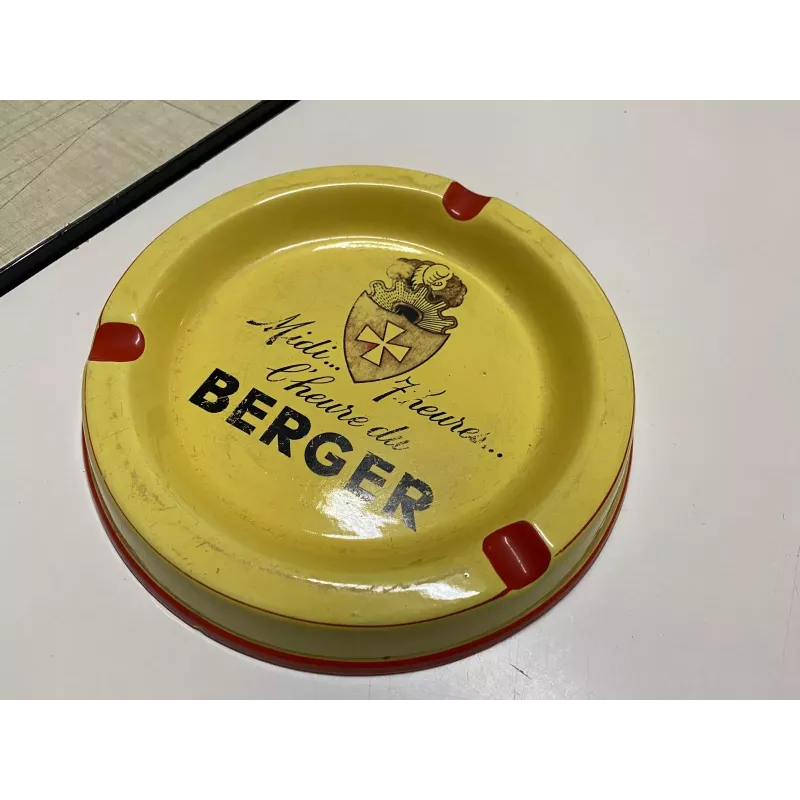 CENDRIER  BERGER     MIDI 7 HEURES  DIAMETRE 18.70CM