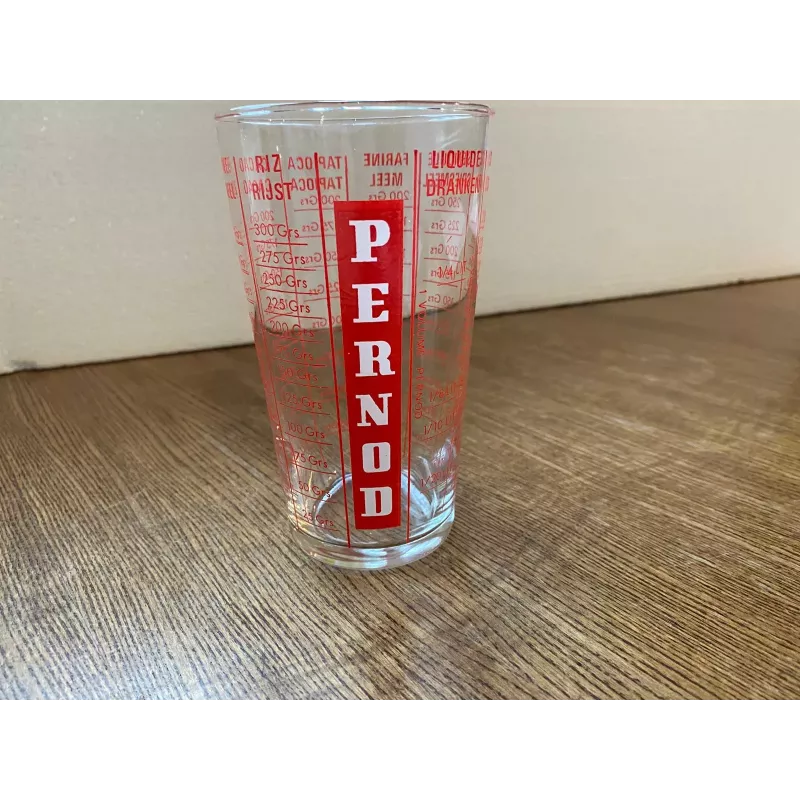 1 VERRE PERNOD  DOSEUR  HT 13.50CM
