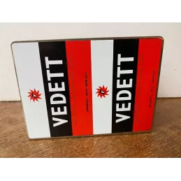 PORTE  SOUS -BOCK  VEDETT EN METAL 12CM X9CM X4.50CM