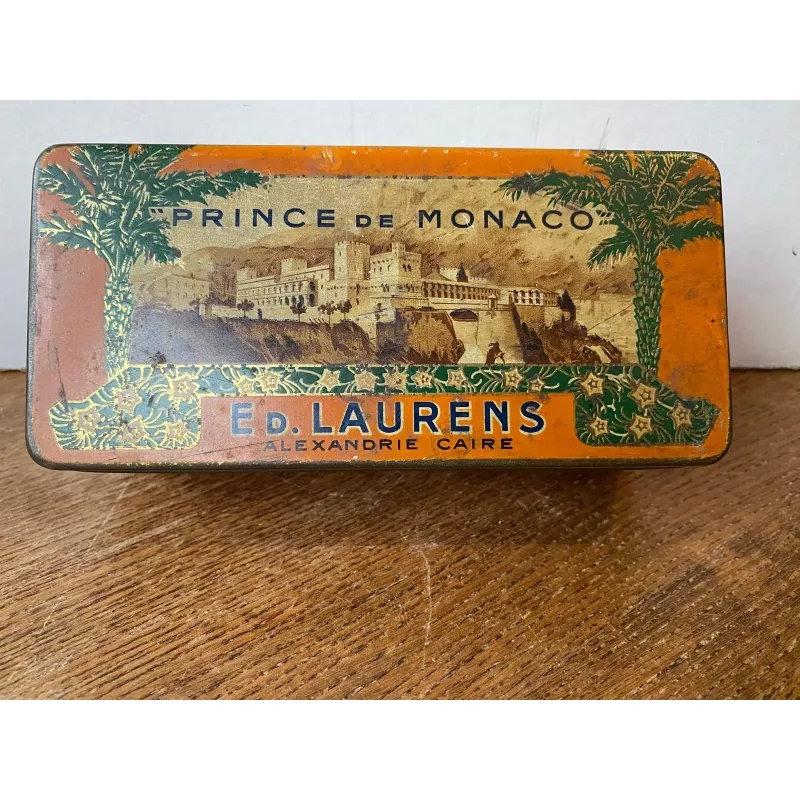 BOITE  METAL  E. D . LAURENS  15CM X7CM X5CM