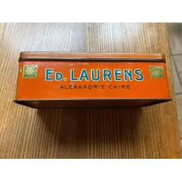 BOITE  METAL  E. D . LAURENS  15CM X7CM X5CM