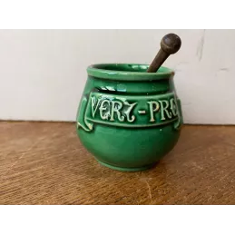 POT A MOUTARDE  DE PARIS  AVEC SA CUILLERE HT 6CM