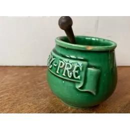 POT A MOUTARDE  DE PARIS  AVEC SA CUILLERE HT 6CM