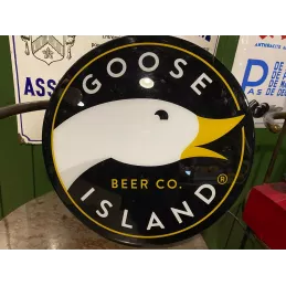ENSEIGNE  GOOSE BEER    DIAMETRE 35CM X10CM
