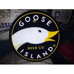 ENSEIGNE  GOOSE BEER    DIAMETRE 35CM X10CM