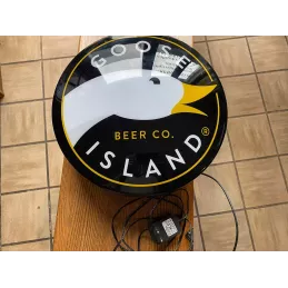 ENSEIGNE  GOOSE BEER    DIAMETRE 35CM X10CM