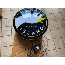 ENSEIGNE  GOOSE BEER    DIAMETRE 35CM X10CM