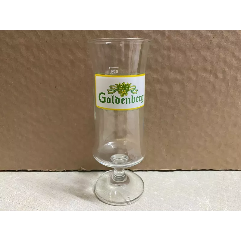 1 VERRE GOLDENBERG  25CL HT 18.30CM  BRASSERIE ST OMER