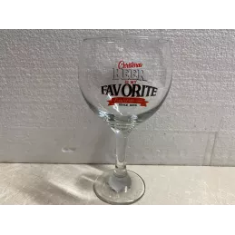 1 VERRE CHRISTMAS  BEER  FAVORITE  50CL HT 20CM