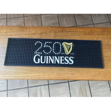 TAPIS EGOUTTOIR  GUINNESS 250 ANS  50CM X 15CM