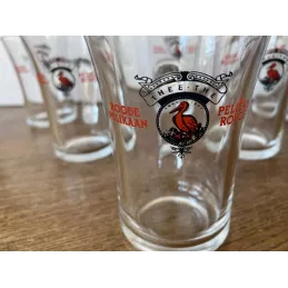 6 TASSES  A THE  PELICAN  ROUGE  20/25CL