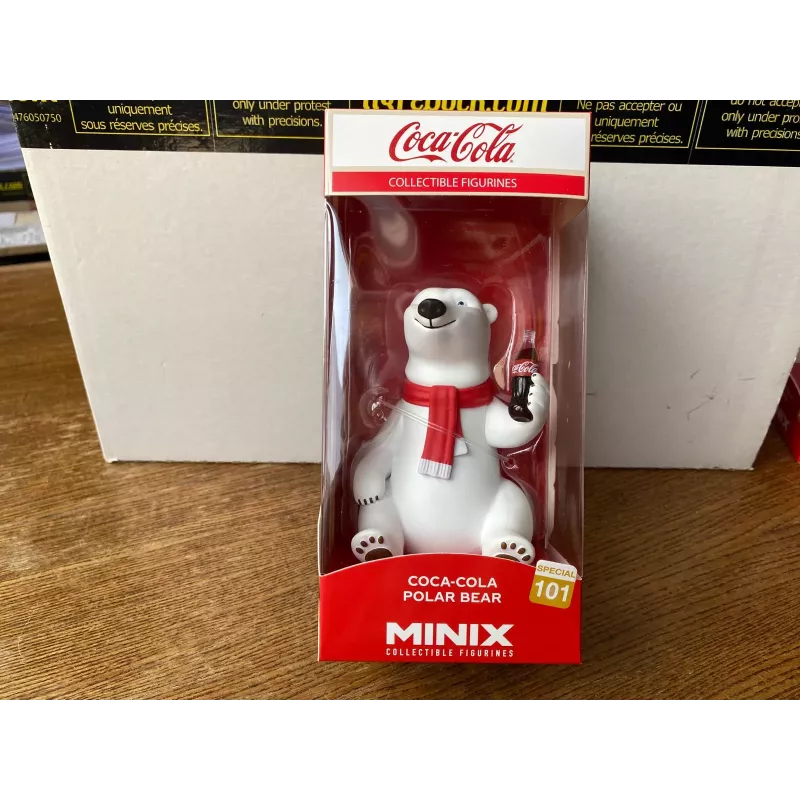 FIGURINE  COCA-COLA  MINIX  NOUVEAU NOVEMBRE 2025 OURS HT 19CM AVEC LA BOITE