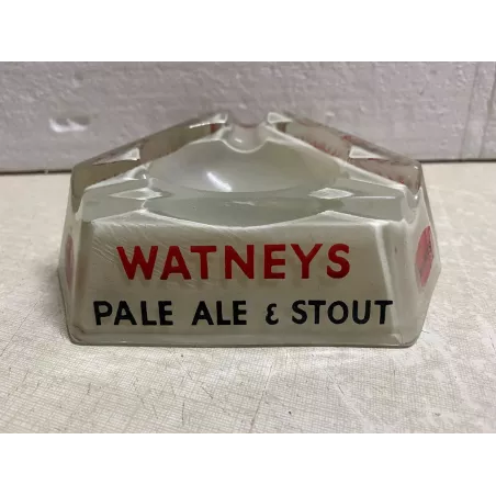 CENDRIER WATNEYS  EN OPALINE  13CM X13CMX13CM