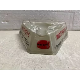 CENDRIER WATNEYS  EN OPALINE  13CM X13CMX13CM