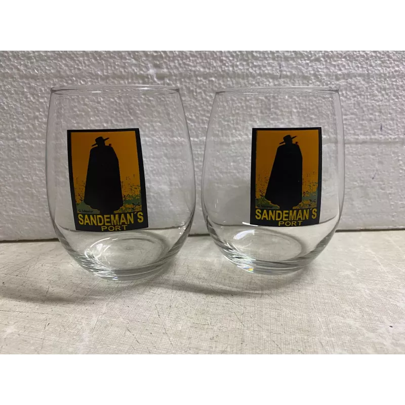 2 VERRES  PORTO  SANDEMAN'S