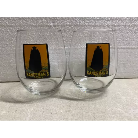 2 VERRES  PORTO  SANDEMAN'S