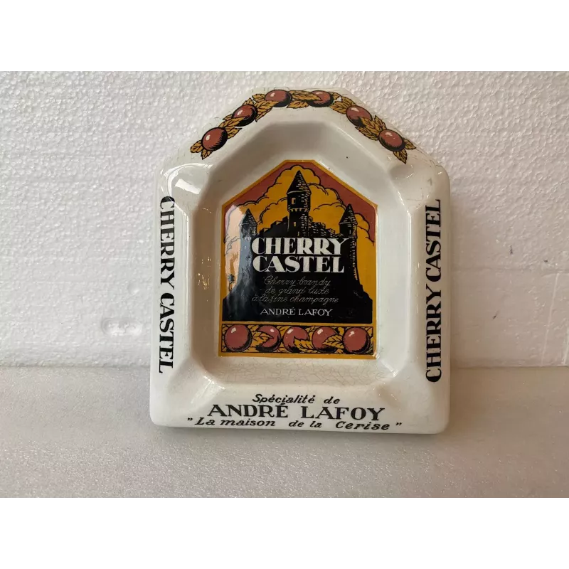 CENDRIER CHERRY CASTEL 15.20CM X13.20CM