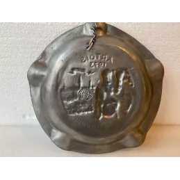 CENDRIER  STELLA ARTOIS  EN PLOMB DIAMETRE 19CM ANNEE 1973