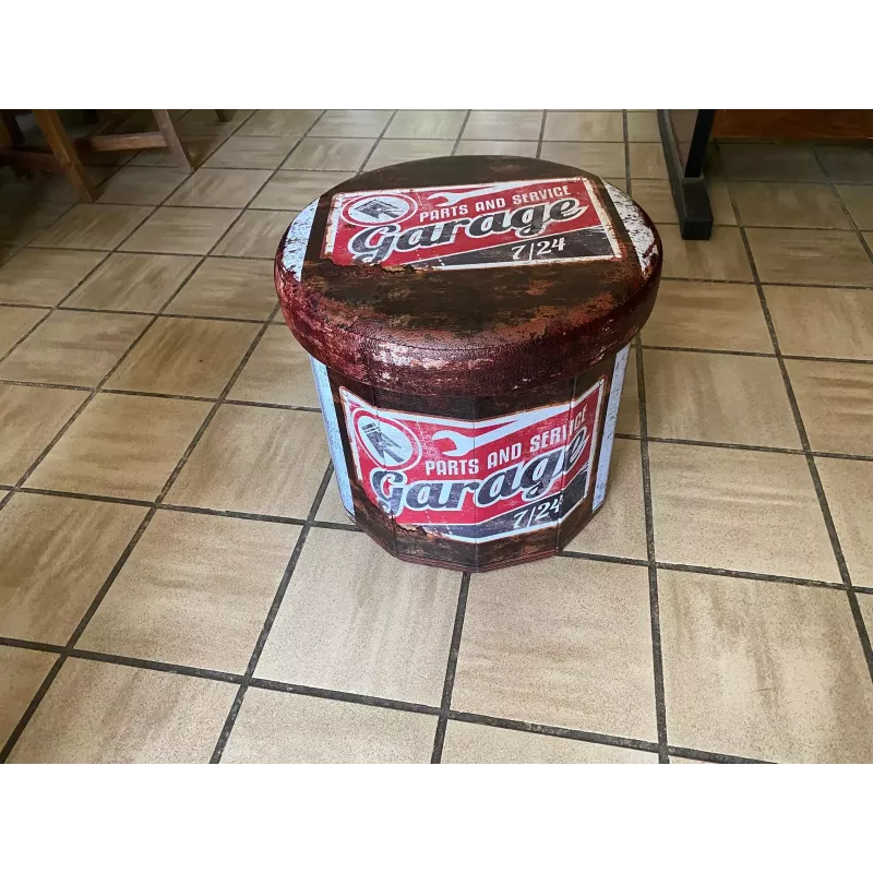 BOX    DE RANGEMENT  PLIABLE .....   POUF.  SIEGE.   COFFRE. GARAGE   DIAMETRE 38CM   HT 33CM