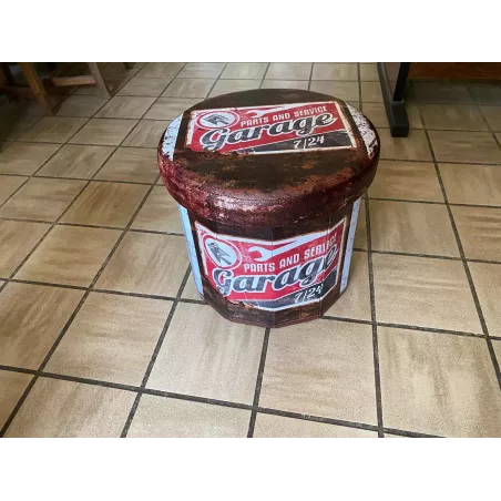 BOX    DE RANGEMENT  PLIABLE .....   POUF.  SIEGE.   COFFRE. GARAGE   DIAMETRE 38CM   HT 33CM