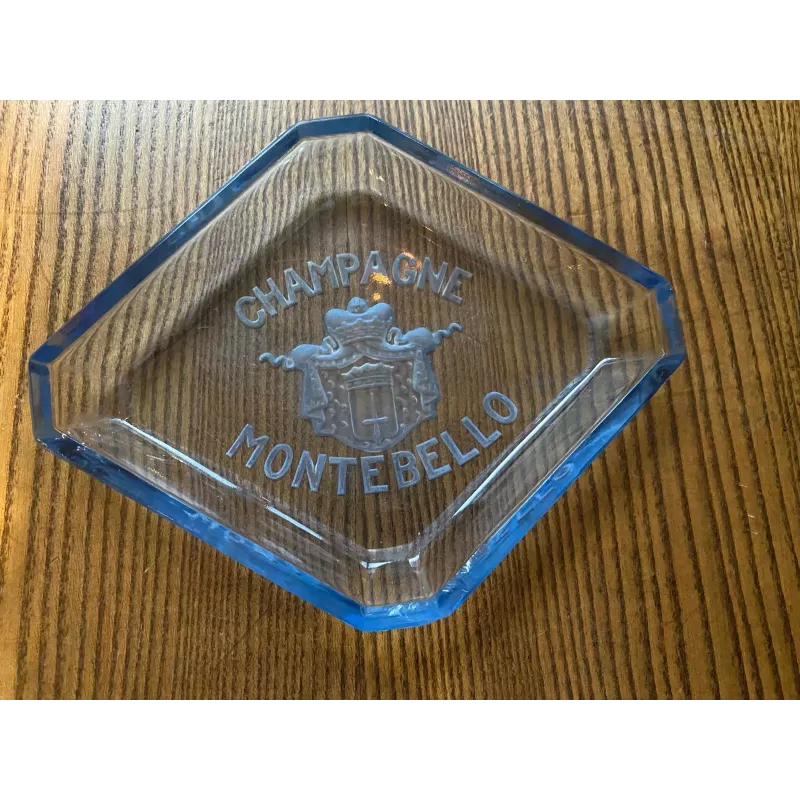 CENDRIER CHAMPAGNE  MONTEBELLO  15CM X12CM