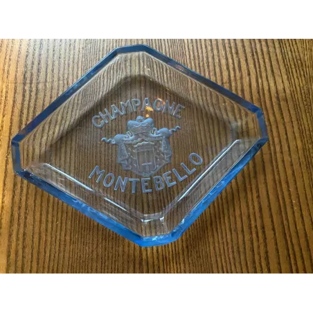 CENDRIER CHAMPAGNE  MONTEBELLO  15CM X12CM