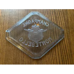 CENDRIER CHAMPAGNE  MONTEBELLO  15CM X12CM