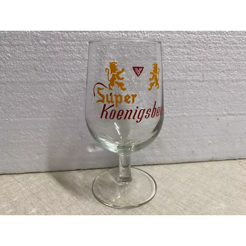 1 VERRE  SUPER KOENISBEER 25CL HT 15CM