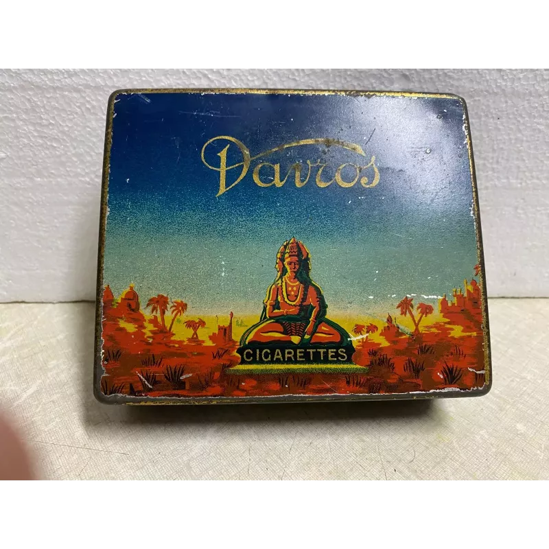 1 BOITE CIGARETTES   DAVROS  14.20CM X12CM