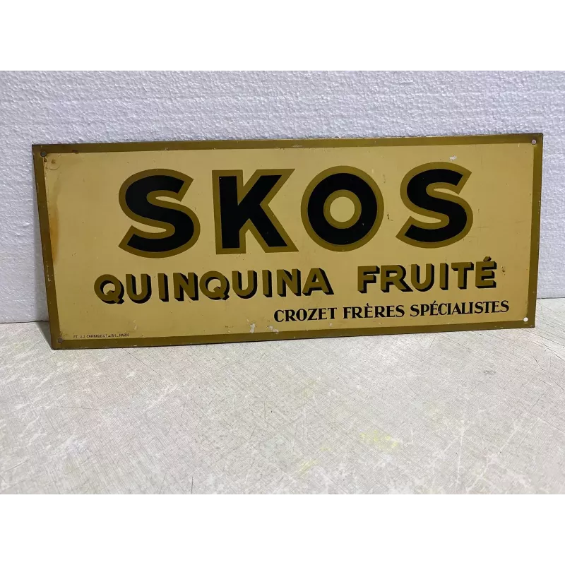 TOLE  SKOS  CROZET FRERES  35.50CM X14.20CM