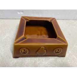 CENDRIER  COGNAC  COURVOISIER   12.50CM X12.50CM