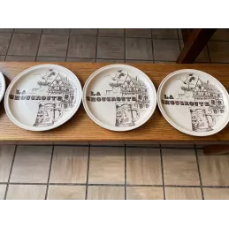 6 ASSIETTES  LA CHOUCROUTE  DIAMETRE 24.50CM