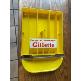 RAMASSE -MONNAIE  GILLETTE  ET DISTRIBUTEUR   30CM X20.50CM
