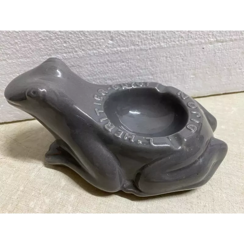 CENDRIER  L'HERITIER  GUYOT  GRIS  PETIT MODELE  19CM X12CM