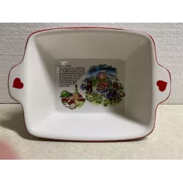 PLAT  A FOUR DECORS TARTIFLETTE  19CM X 16CM X7 CM