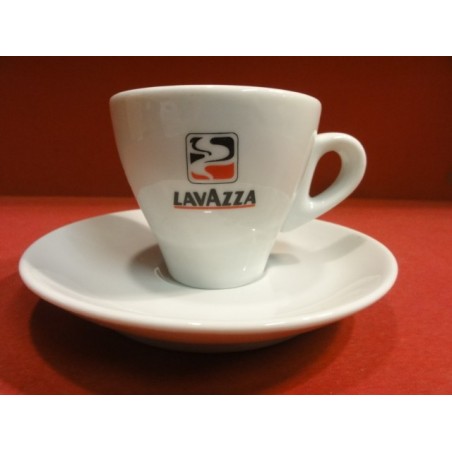 6  petites Tasses à Café Bistrot Expresso Lavazza avec soucoupes 