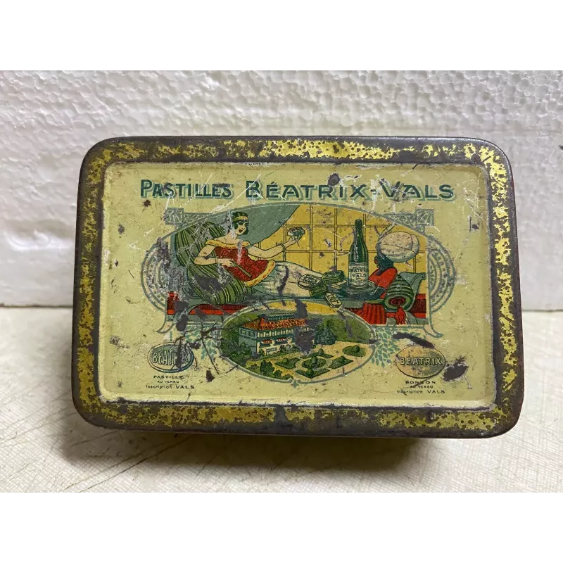 BOITE PASTILLES  BEATRIX VALS  10CM X6.80CM X3.30CM