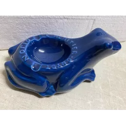 CENDRIER L'HERITIER GUYOT BLEU  PETIT MODELE 19CM X12CM