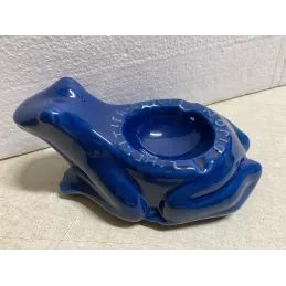 CENDRIER L'HERITIER GUYOT BLEU  PETIT MODELE 19CM X12CM