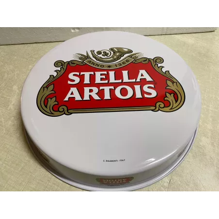 PLATEAU STELLA ARTOIS  DIAMETRE 34.50CM REBORD 5 CM