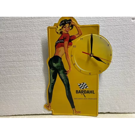 PENDULE   BARDAHL EN TOLE  39CM X24 CM