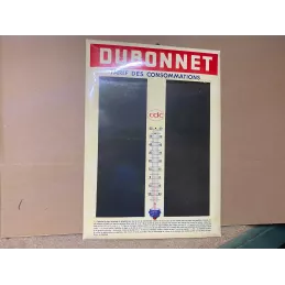 THERMOMETRE  DUBONNET  TARIF DES CONSOMMATIONS