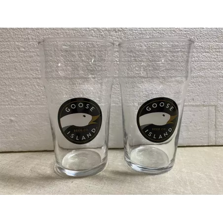 2 VERRES GOOSE  50CL HT 15CM