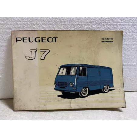 CARNET D'ENTRETIEN  PEUGEOT   J7  21cm x14.50cm
