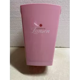 SEAU  CHAMPAGNE LANSON  ROSE  HT 25CM 20.50CM X20CM