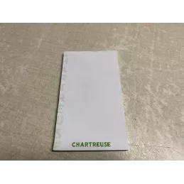 1 CARNET CHARTREUSE  15CM X8.50CM